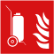 Wheeled fire extinguisher